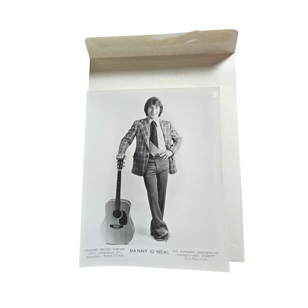 Danny O'Neal Vintage 70s Texas Country Music Singer 8x10 Press Photo Doggett‎